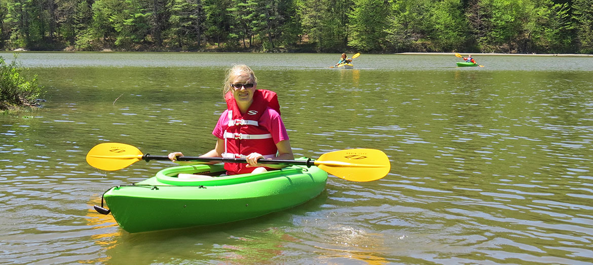 Kayaking at Crown Point Camping Area